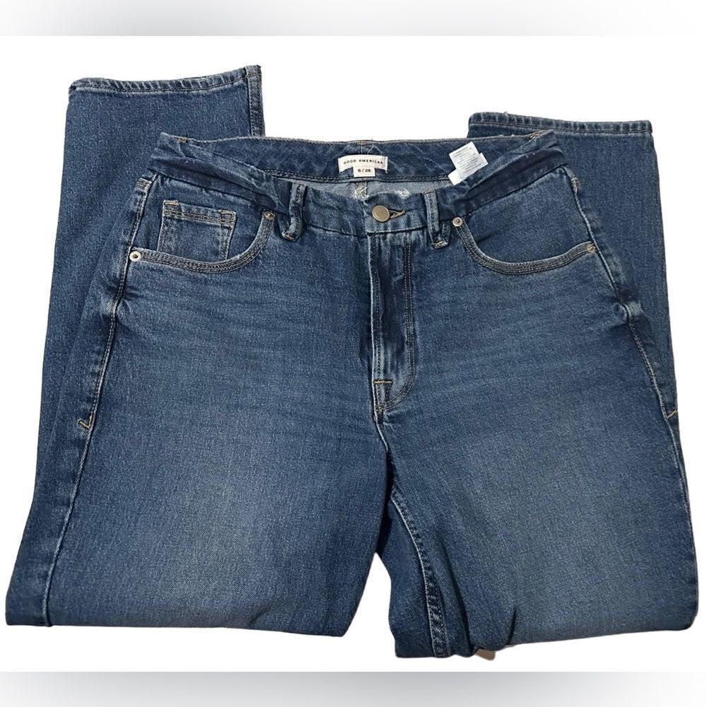 Good American Good Icon Cropped Jeans GNIC255T